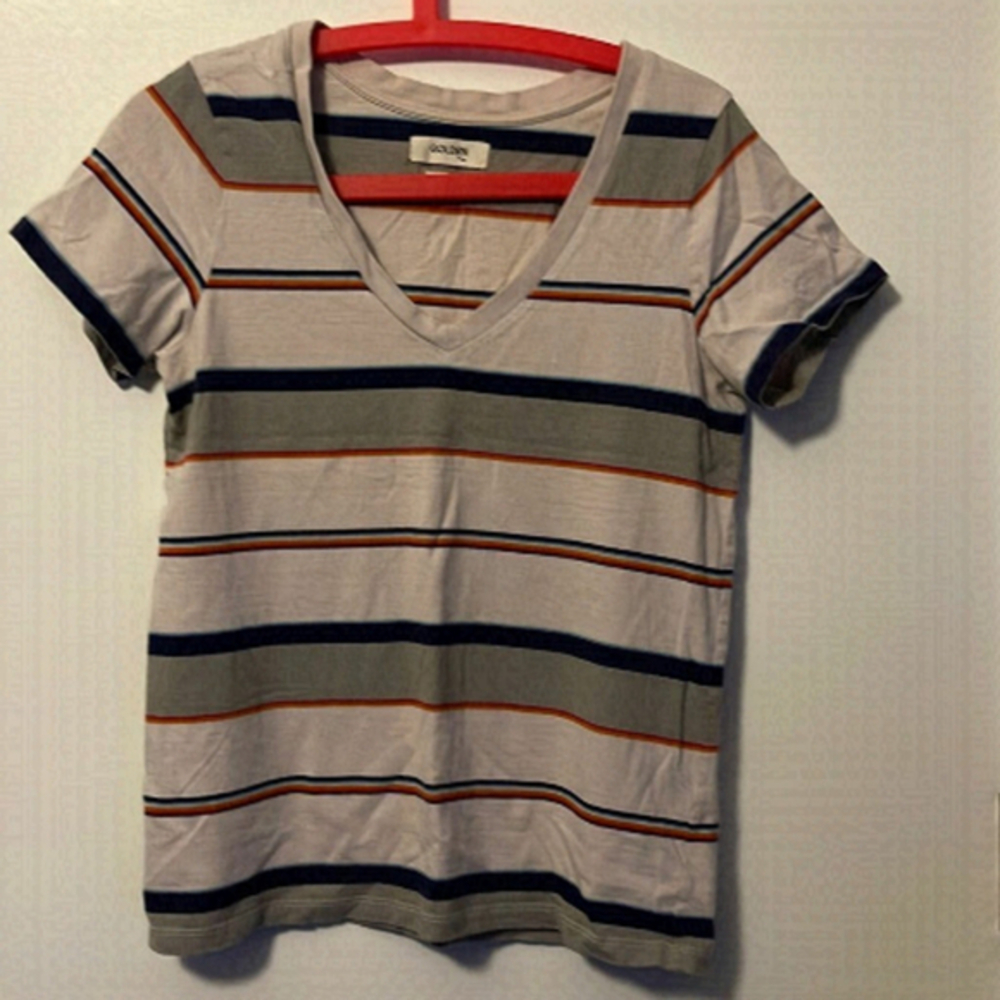 Aritzia Golden TNA striped t shirt.